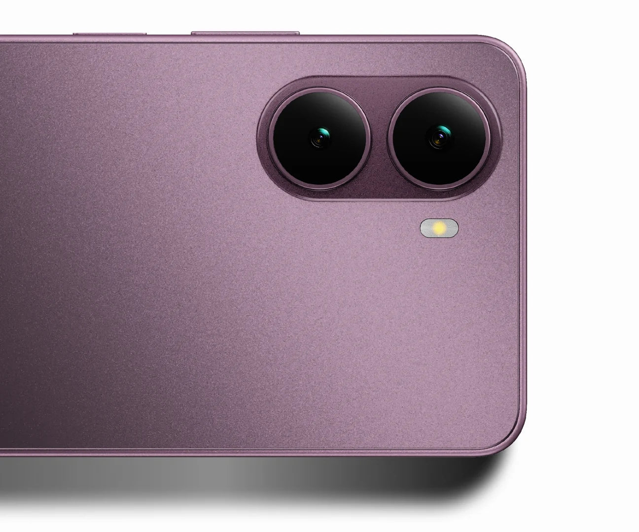 Mivi One 5G in Burgundy, dual camera close-up